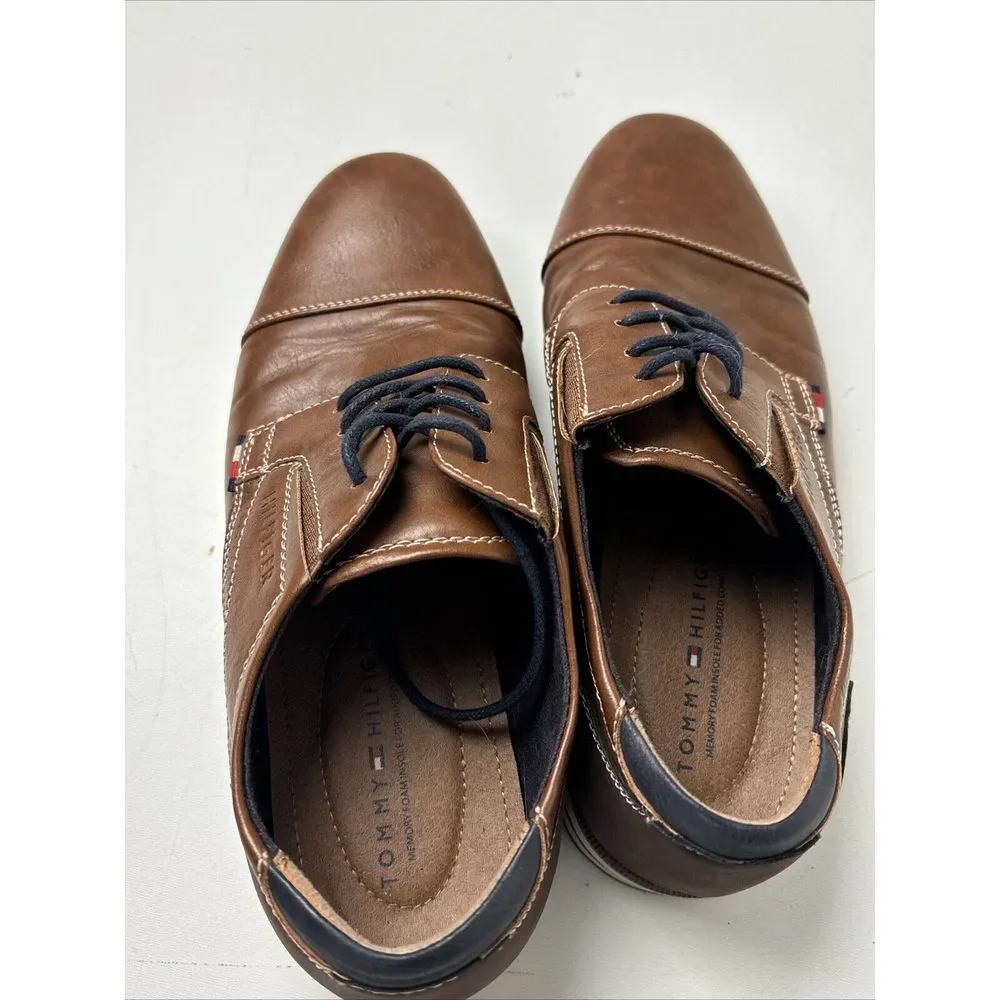 TOMMY HILFIGER Urban Oxford‎ Shoes Men's Size US 9 M Dark Natural